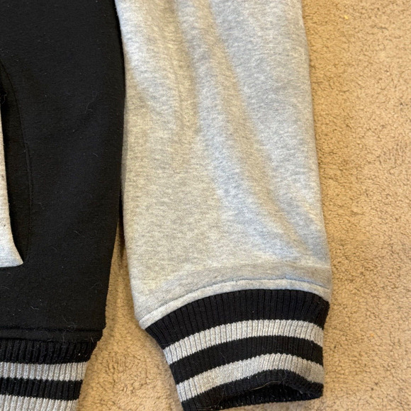 Vintage TRUE RELIGION Mens Varsity Jacket Hood Warm Fleece Lining XL - Picture 6 of 8